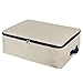 Lifewit Cotton Canvas Foldable Under Bed Storage Bags for Comforters, Blanket, Bedding, Duvet, Clothes, Quilt, Pillows, Sweaters