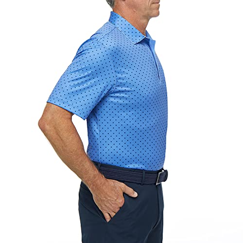 Greg Norman Men's Golf Shirt Performance Golf Short Sleeve Polo Men's Polo Shirt With Playdry Technology - Robin Blue Xx-Large #TOP1