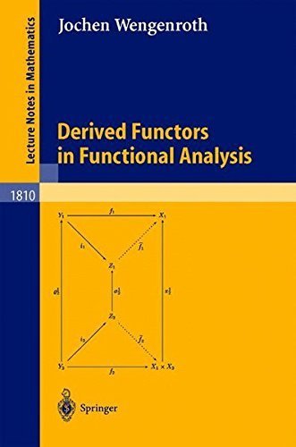 Derived Functors in Functional Analysis (Lecture Notes in Mathematics) by Jochen Wengenroth (2003-04-10)