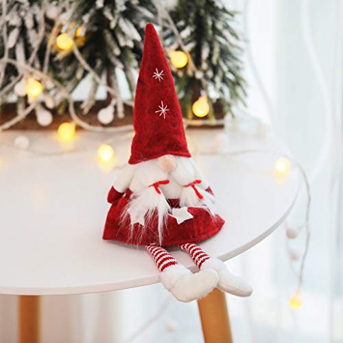 HSKB Weihnachten Deko Plüsch Handgemachte Schwedische Wichtel Santa Dolls Süße Weihnachten Puppen Figur aus Weihnachtsfigur Dwarf Schöneren Weihnachts Deko Urlaub Dekoration Kinder Geschenke Cover