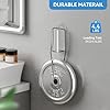 MOPMS Electric Toothbrush Holders, Wall Mounted Tooth Brushing Holder for Bathroom, Self Adhesive Electric Toothbrush Organizer Space Saver (2Pcs Clear)