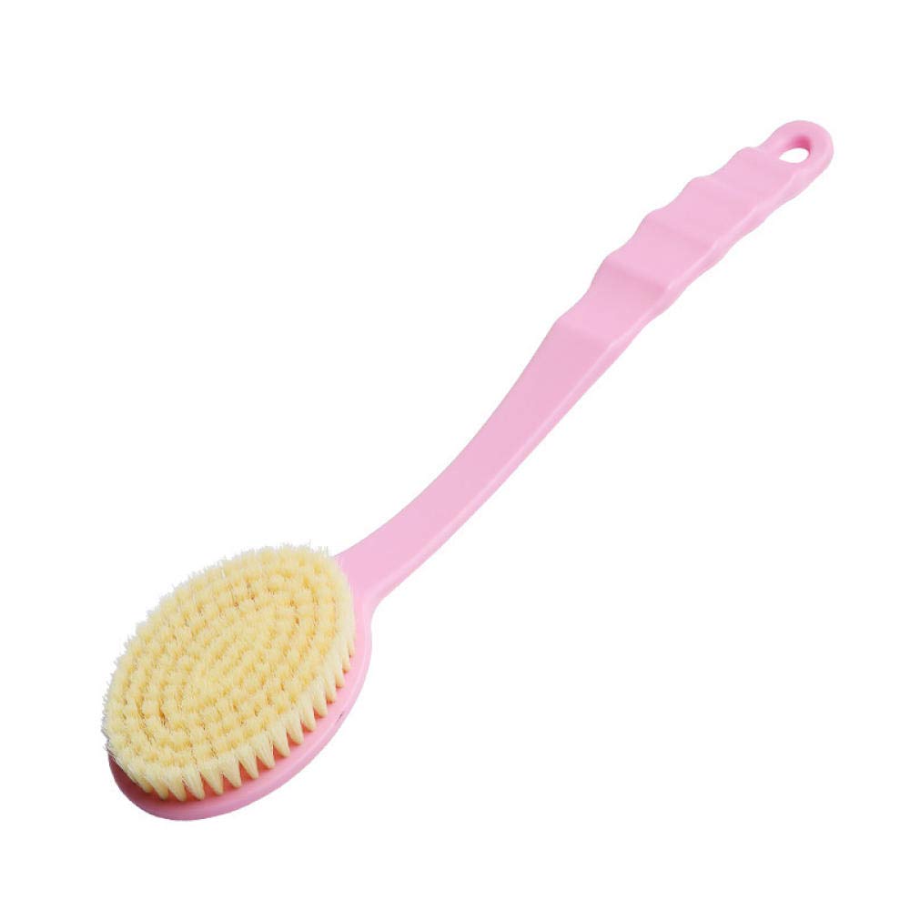 Shower brush, bath body exfoliating brush, long wooden