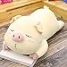 Decanyue 50-70 cm Creativo papà Maiale Peluche Ragazza Super Carina Coreana Divertente Carino Pigro Cuscino per Dormire Bambola Lunga Striscia Cuscino Bambola 60 cm Beige Bacio-Papa moccio Maiale