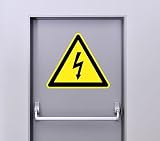 Zone-Stickers Autocollant Signalétique Panneau Danger Electrique - 10cm x 8.8cm
