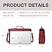 ECOSUSI Women's Briefcase Vegan Leather 15.6 inch Laptop Bag for Work Computer Shoulder Satchel Bag with Detachable Bow, Red
