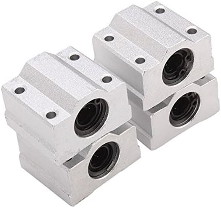 Pack of 4pcs 12 mm SC12UU SCS12UU Linear Ball Bearing Slider Slide Bushing Replacement CNC