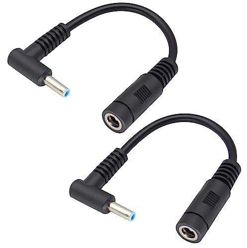 Cable adaptador DC5521 a DC4530 hembra a macho de 17 cm para alimentación de corriente continua