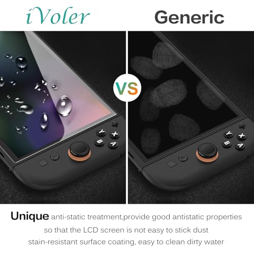Image of ivoler 3 Pieces Screen Protector for Nintendo Switch 2 Model 2025, Premium Tempered Glass | Accessories Nintendo Switch 2 Screen Protector, HD Clear Anti-Scratch Clear Screen Protector for Nintendo Switch 2, 7.9 Inch