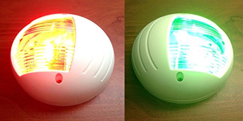 Marine Boat Green Starboard RED PORTSIDE LED Navigation Light Vertical Mount