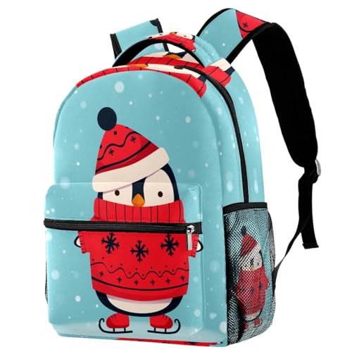 Sac à dos d'école pingouin anti-fatigue avec bretelles confort