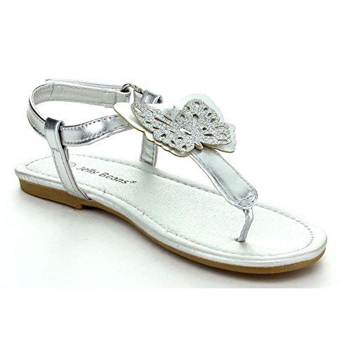 Jelly Beans Nana Youth Kid's Girls Hot T-Strap Thong Sandals Comfort Shoes