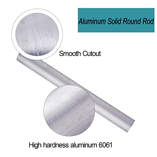 7/8" Aluminum 6061 Round Rod 12" Long, 7/8" Diameter Solid T6511 New Lathe Bar Stock #TOP2