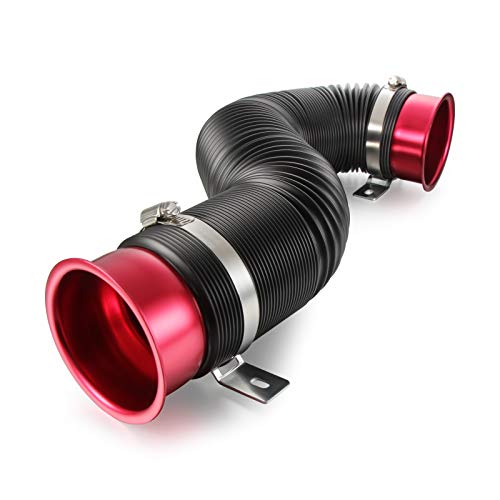 Madlife Garage Tuyau d'admission d'air froid flexible universel 76 mm (rouge) Cover