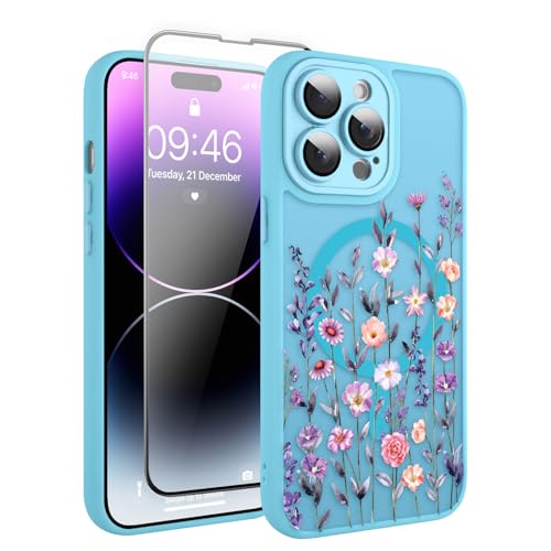 Coque iPhone 14 Pro Max MagSafe motif floral pour votre quotidien