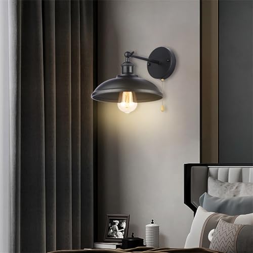 Apliques de pared ajustable E27 industrial retro para iluminación interior 2