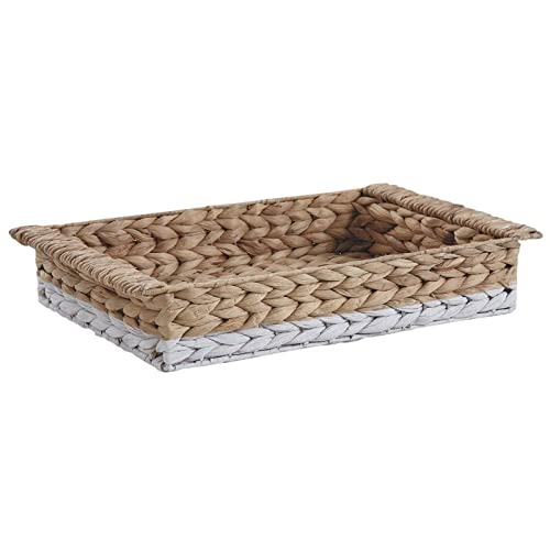 Plateau en Jacinthe d'eau AUBRY GASPARD pour organiser avec élégance votre table basse de salon