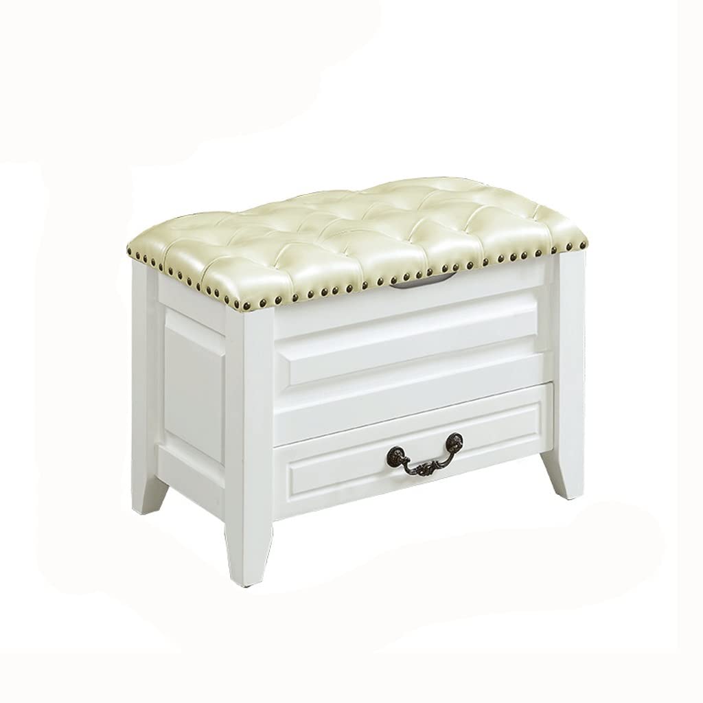 Banc de rangement meuble chaussures rétro pour salon porche et couloir