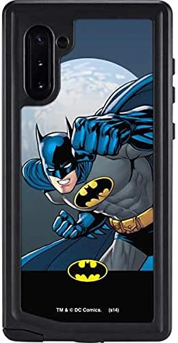 Skinit Waterproof Phone Case Compatible with Samsung Galaxy Note 10 - Officially Licensed Warner Bros Batman and Bats Design White