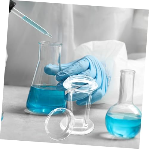 Bocal en verre de coloration vertical avec couvercle rond - 6