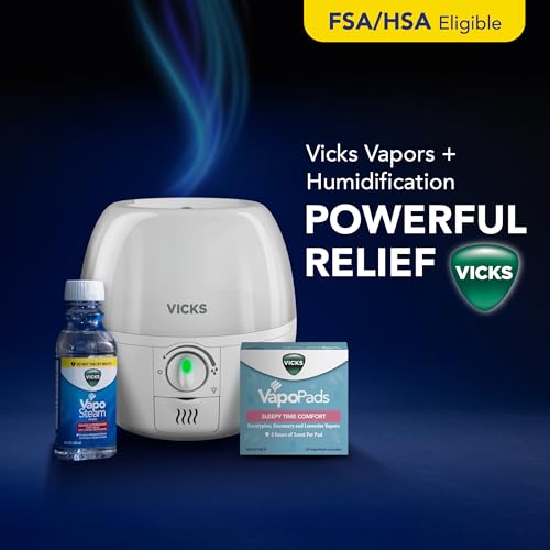Image of Vicks VapoPads Sleepy Time Comfort - Vapor Pads Refill Humidifiers and Steam Inhalers - Rosemary, Lavender, and Eucalyptus, 40-Pack, Box Color May Vary