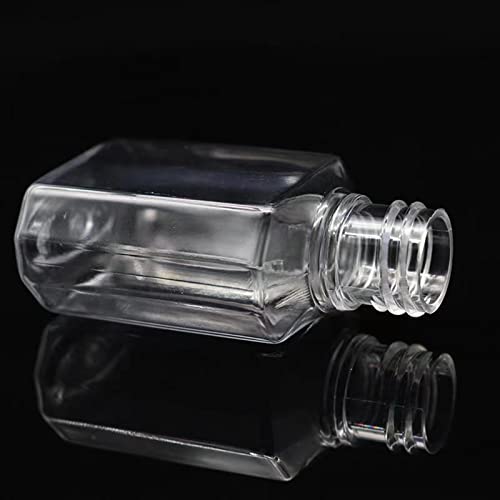 50 Pack 1 oz/30ml Empty Mini Clear Plastic Spray Bottles With Lid Fine Mist Travel Size Bottle Refillable Liquid Containers for Cosmetics,Perfumes，Sample，Eyeglass Cleaner,30pwbj4