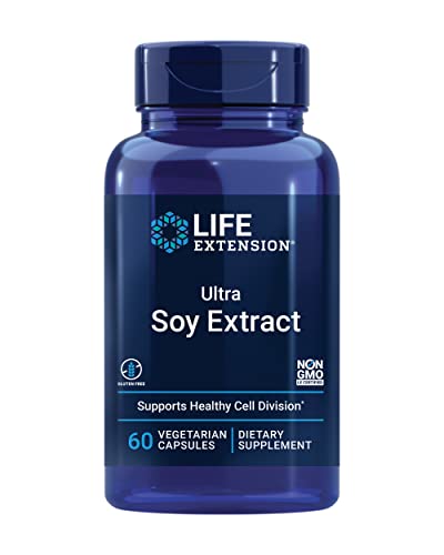 Life Extension Ultra Soy Extract - Soy Isoflavones Supplement For Women - Post Menopause Bone And Heart Health Support Formula – Non-Gmo, Gluten Free, Vegetarian – 60 Capsules #TOP5