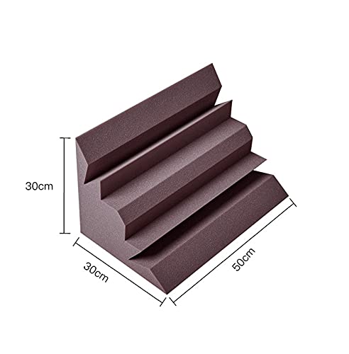 Paneles de Espuma Acústica, Kit de Tratamiento Acústico DIY para Pared, Paneles Absorbentes de Sonido para Estudios de Grabación, Sala de Juegos, Cines, Negro 50X30X30Cm miniatura 2