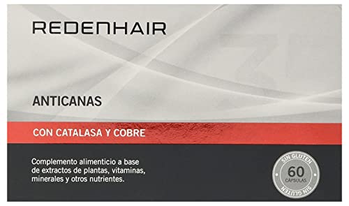 REDENHAIR - Cápsulas Anticanas - Pastillas Anticanas - Tratamiento Anticanas Cabello - Anticanas Cabello Mujer y Hombre - 60 Cápsulas Cover