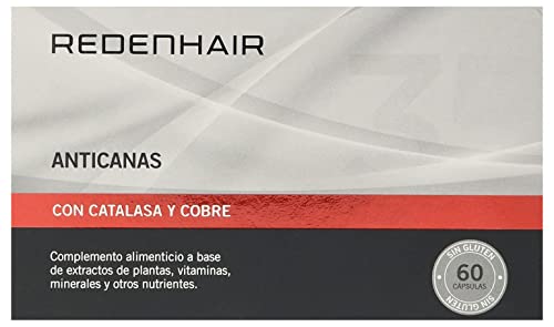 REDENHAIR - Cápsulas Anticanas - Pastillas Anticanas - Tratamiento Anticanas Cabello - Anticanas Cabello Mujer y Hombre - 60 Cápsulas