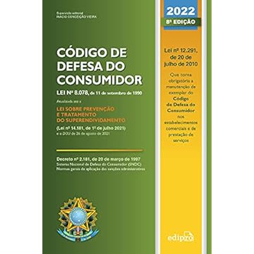 Capa do livro Código de Defesa do Consumidor 2022: SUPERATUALIZADO até 26 de AGOSTO de 2021