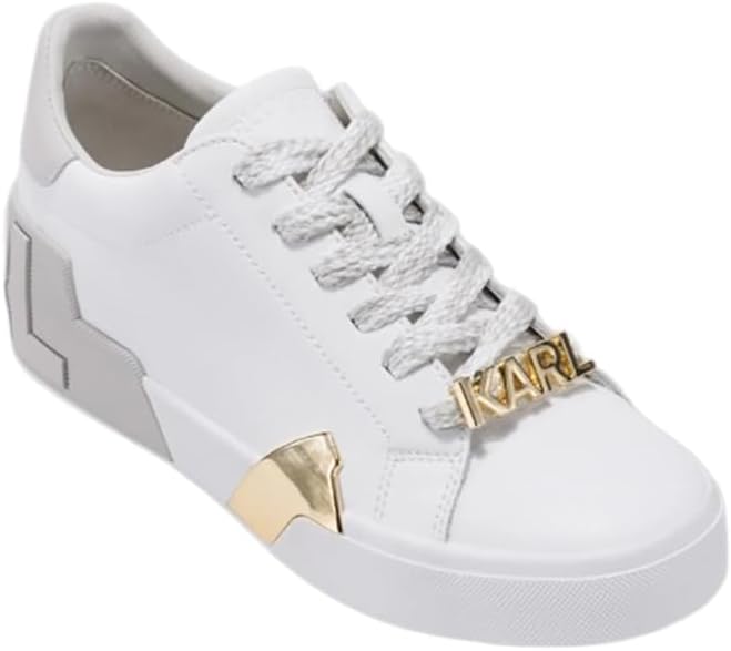 Karl Lagerfeld Womens Melora Lace Up Sneaker