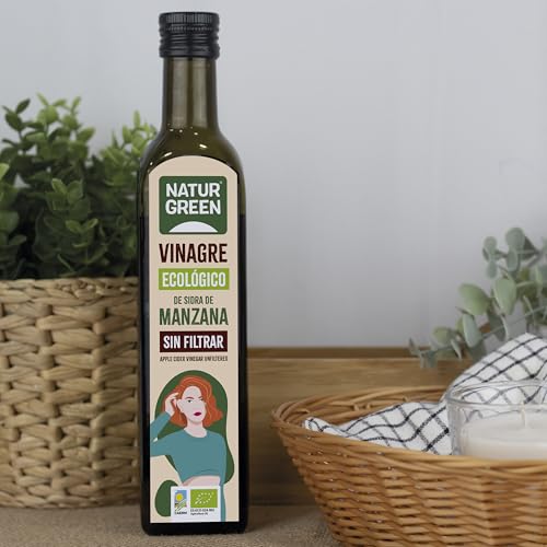 Miniatura 6 de Naturgreen - Vinagre De Sidra De Manzana Bio, Sin Filtrar, Producto Ecológico, Acidificación Natural, Acidez 6 - 500 Ml