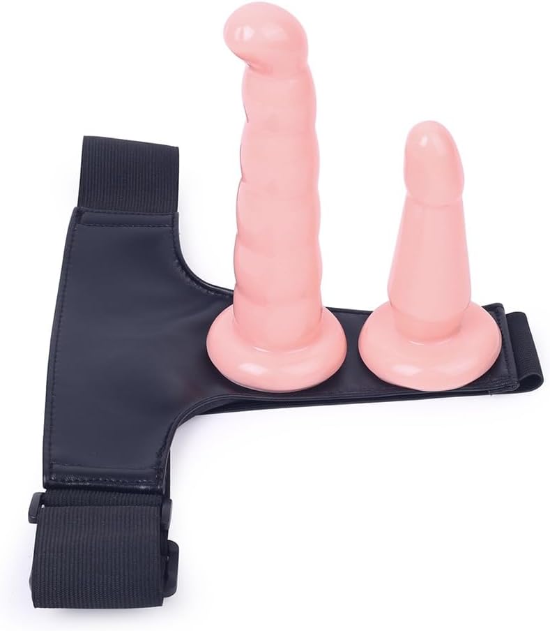 Women's Wearable Double Penis Pants, Double Head Penis Women Masturbation Vaginal Plug Anal Plug Insert Flirting Toys wear Double Penis