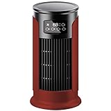 Aire Acondicionado Portátil sin Tubo, Climatizador Evaporativo Bajo Consumo, Ventilador de Torre Silencioso, Rojo Vino