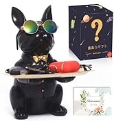 Amazon.co.jp: 皿を捧げる犬さん 置物 Haodeliy 正規品 クリエイティブ