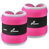 Sportneer Set di pesi per caviglie per gambe e braccia, per donne e uomini, per allenamento della forza, corsa, camminata, fitness, 2 x 0,5 kg, 2 x 1 kg, 2 x 1,5 kg, 2 x 2 kg, 2 x 3 kg