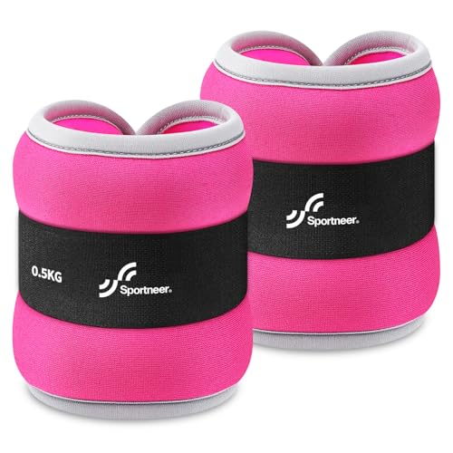 Sportneer Knöchelgewichte für Beine und Arme - Gewichtsmanschetten Set für Frauen und Männer für Krafttraining, Laufen, Walking, Fitness