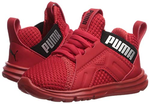 Image of PUMA Unisex Kid's Enzo Weave Sneaker, highriskred-Black, 1.5 M US Little Kid