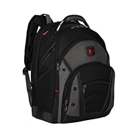 Wenger Synergy 16 Laptop Backpack – Durable Travel & Work Rucksack with Padded Compartment, Multiple Organiser Pockets, Shock-Absorbing Straps & Airflow Back – Black 600635