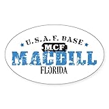 CafePress MacDill Air Force Base Oval Sticker Oval Car Bumper Sticker