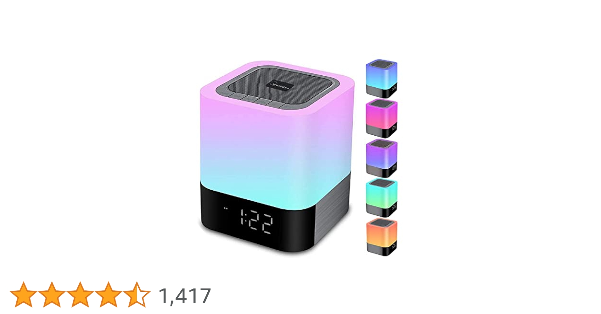 七色nightクロックBluetoothスピーカー GENEVA TIME DIGITAL クロック付きbluetoothスピーカー