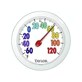 Taylor 6' Fahrenheit -60 To 120 Outdoor Wall Thermometer with Bracket - 1 Each