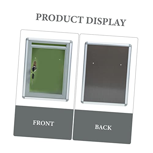 Cabilock 2Pcs Box Mailbox Decorative Mailbox Vintage Keys Outdoor Receptacle Box Parcel Mailbox Suggestion Box Aluminum Door Mailbox Ballot Drop Box Lockable Mailbox Complaint Box Metal #TOP6