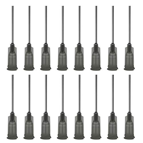 Shintop Dispensing Needle, 1 Inch 16G Blunt Tip Syringe Needles with Luer Lock for Refilling Liquid, Inks and Syringes (Pack of 100)