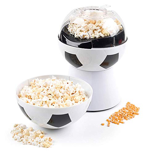 QYHSS Fußball Popcorn Hersteller, 1200 W, mit Überhitzungsschutz und Temperaturregelung. Für die Herstellung von frischem und gesundem Popcorn wird kein Öl benötigt Cover