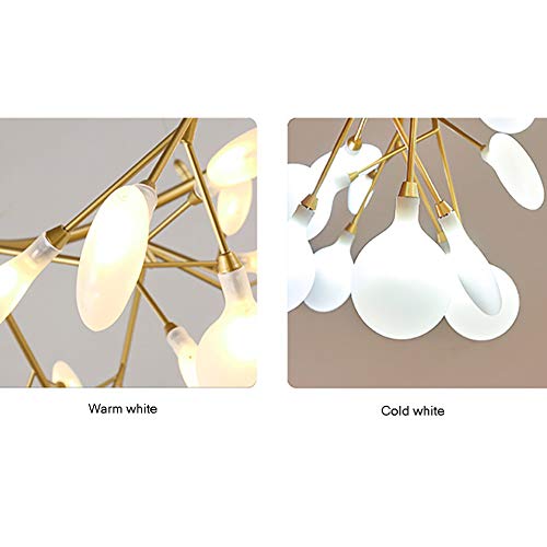 Lustre Spoutnik en verre d'exception et structure réglable haut de gamme - 6