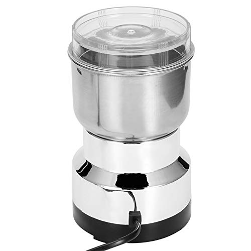 Taidda Grain Grinder, Mill Stainless Steel Powder Grinder Machine Coffee Nut Grain Crusher Mill Blender Kitchen Tool For Dry Grains Coffee Rice Corn PepperUs Plug 110V