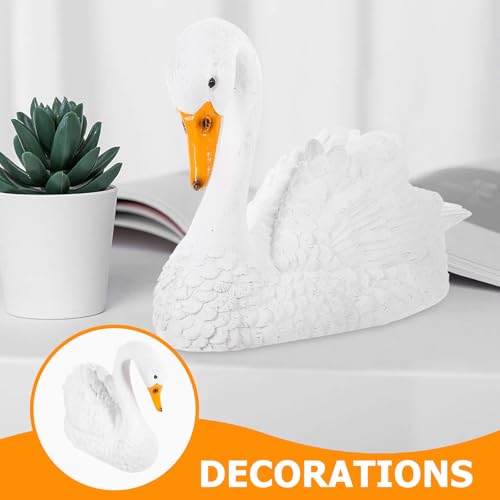 Cygne en résine blanc pour sublimer une table vide