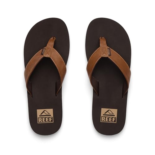 Reef Twinpin Mens Beach Flip Flop, Soft Cushion Footbed, Water Friendly, Brown, 12 - Image 6