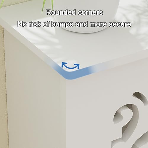 Cubierta de radiador blanca de diseño elegante para decoración de interiores 4